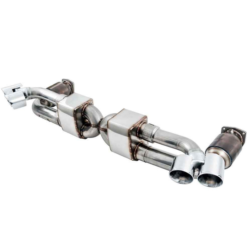 AWE Tuning Porsche 991.2 Turbo Performance Exhaust System with High-Flow Cat Sections and Silver Quad Tips 3015-42084 My Store