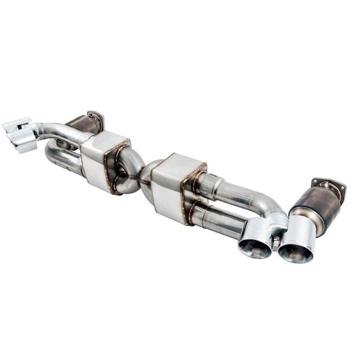 AWE Tuning Porsche 991.2 Turbo Performance Exhaust System with High-Flow Cat Sections and Silver Quad Tips 3015-42084 My Store