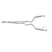 MagnaFlow Cat Back, SS, 2.5in, Competition, Dual Split Polished 4.5in Tips 2015 Ford Mustang V6 3.7L Magnaflow Catback