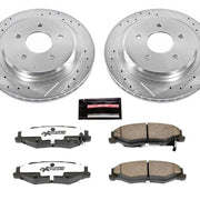 Power Stop 04-09 Cadillac XLR Rear Z26 Street Warrior Brake Kit PowerStop Brake Kits - Performance D&S