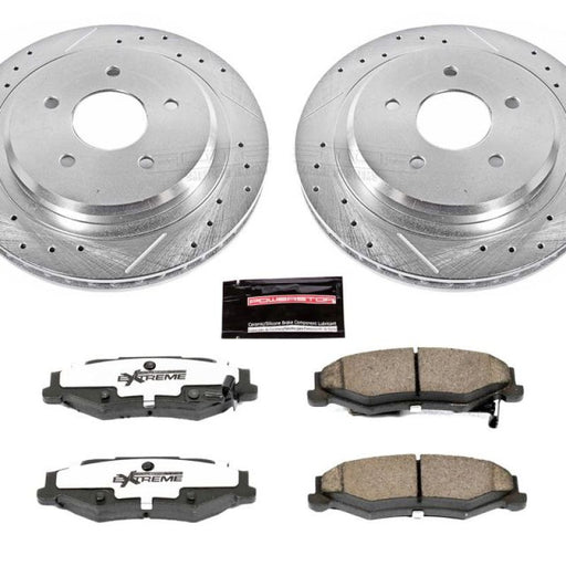 Power Stop 04-09 Cadillac XLR Rear Z26 Street Warrior Brake Kit PowerStop Brake Kits - Performance D&S