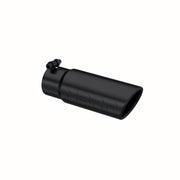 MBRP Universal Tip 3-1/2in O.D. Angled Rolled End - 3in ID Inlet 10in Length - Black MBRP Tips