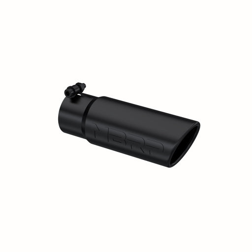 MBRP Universal Tip 3-1/2in O.D. Angled Rolled End - 3in ID Inlet 10in Length - Black MBRP Tips