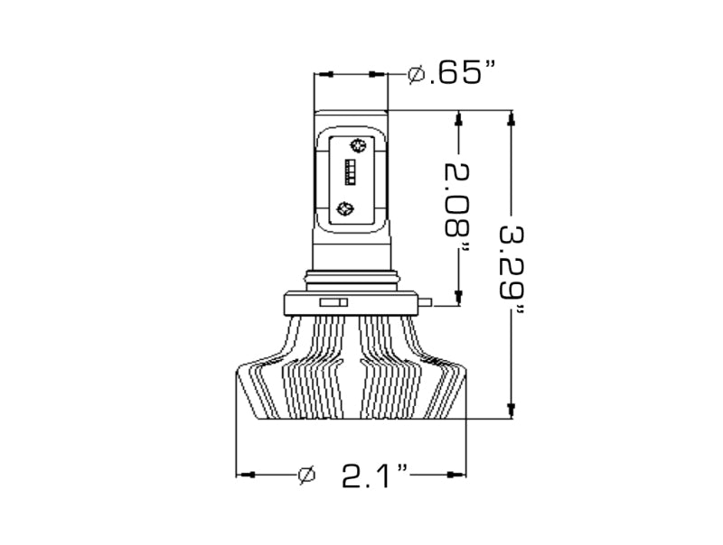 Oracle 9012 4000 Lumen LED Headlight Bulbs (Pair) - 6000K ORACLE Lighting Bulbs