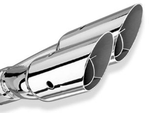 Borla Universal Polished Tip Dual Round Angle-Cut Intercooled (inlet 2 1/2in. Outlet 3in) *NO Return Borla Tips