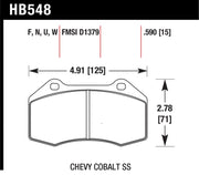Hawk 15-19 Alfa Romeo 4C 1.7L Base OE Incl.Pad Wear Sensor Front ER-1 Brake Pads Hawk Performance Brake Pads - Racing