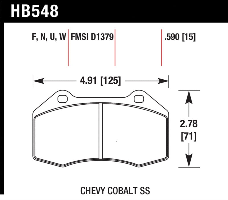 Hawk 15-19 Alfa Romeo 4C 1.7L Base OE Incl.Pad Wear Sensor Front ER-1 Brake Pads Hawk Performance Brake Pads - Racing