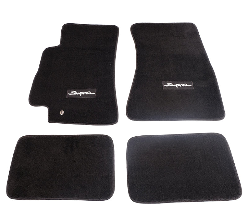 NRG Floor Mats - 96-02 Toyota Supra (Supra Logo) - 4pc. NRG Floor Mats Carpeted