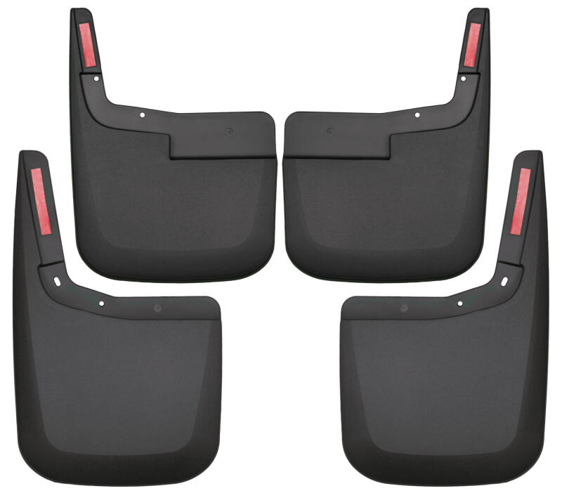 Husky Liners 2015-2017 Ford F-150 w/o Fender Flares Front and Rear Mud Guards - Black Husky Liners Mud Flaps