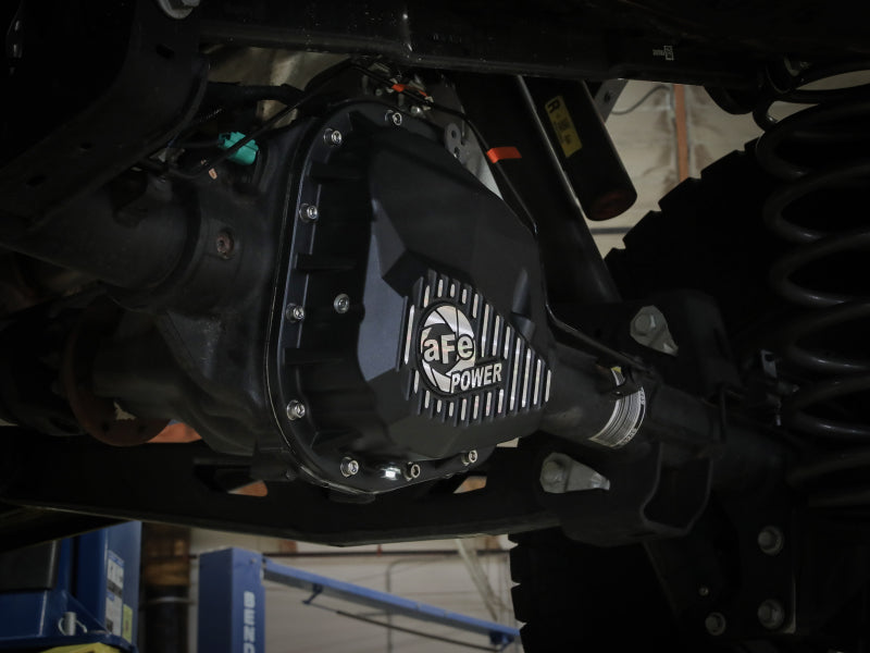 aFe 97-23 Ford F-150 Pro Series Rear Differential Cover Black w/ Machined Fins aFe Diff Covers