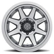 ICON Rebound Pro 17x8.5 6x135 6mm Offset 5in BS 87.1mm Bore Titanium Wheel ICON Wheels - Cast