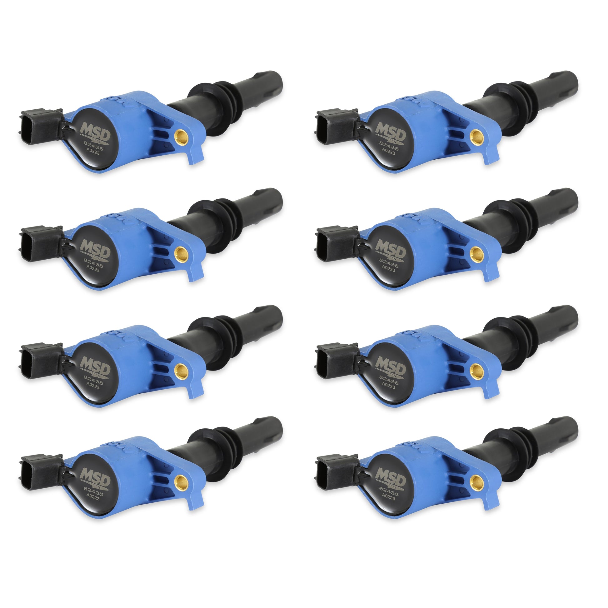 MSD Ignition Coil - Blaster - Ford 3-Valve V8 - Blue - 8-Pack