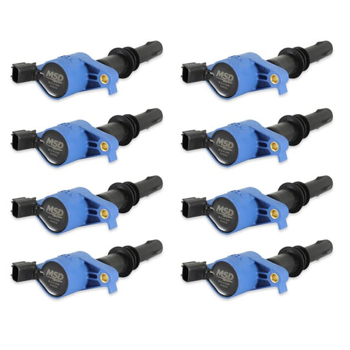MSD Ignition Coil - Blaster - Ford 3-Valve V8 - Blue - 8-Pack 824385 MSD Autoparts