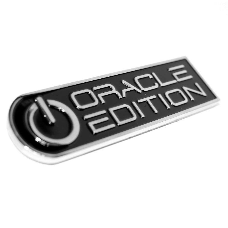 Oracle Edition Badge - Right/Passenger - Black/White ORACLE Lighting Stickers/Decals/Banners