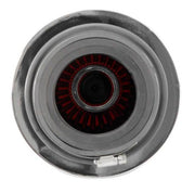 K&N Universal Air Filter Chrome Round Tapered Red - 4in Flange ID x 1.125in Flange Length x 9.5in H K&N Engineering Air Filters - Universal Fit