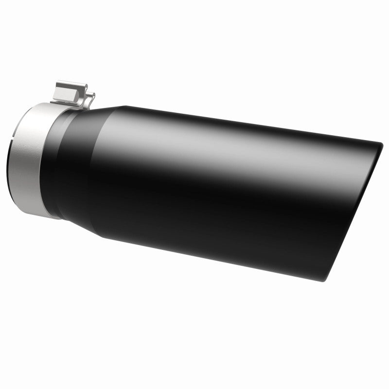 MagnaFlow Tip Stainless Black Coated Single Double Round Single Outlet 5in Dia 4in Inlet 13in L Magnaflow Catalytic Converter Universal