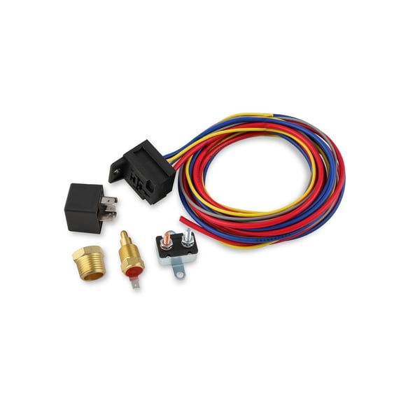 Electric Fan Harn./Relay Kit 195 Deg-30A 89616 MSD Autoparts