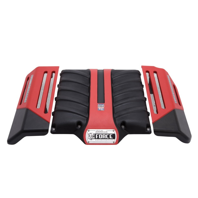Edelbrock Lid And Coil Cover Kit E-Force Supercharger 1597 and 1598 2010-2013 Chevrolet Camaro Edelbrock Engine Covers