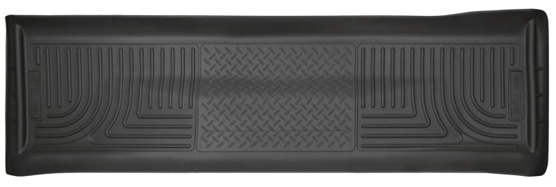 Husky Liners 11-15 Ford F250/F350/F450 Super Duty Crew Cab WeatherBeater Black 2nd Seat Floor Liners Husky Liners Floor Mats - Rubber