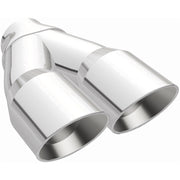 MagnaFlow Double Wall 3in Dual Round Polished Tip 2.25in Inlet Magnaflow Catalytic Converter Universal