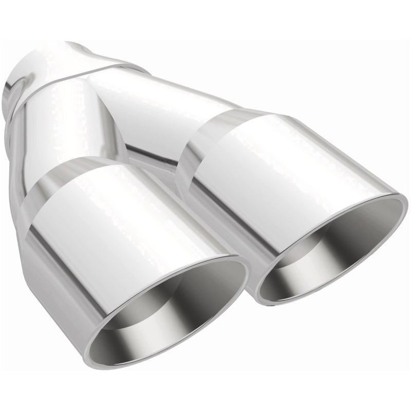 MagnaFlow Double Wall 3in Dual Round Polished Tip 2.25in Inlet Magnaflow Catalytic Converter Universal