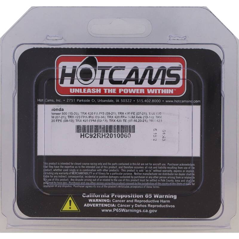 Hot Cams 15-23 Pioneer 500/09-24 TRX 420 FA Camshaft Chain Silent Kit Hot Cams Camshafts