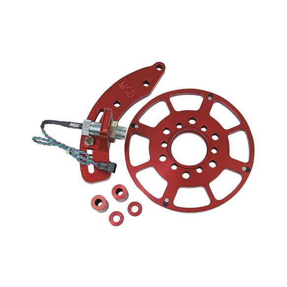 MSD Crank Trigger Wheel Kit - Flying Magnet - SBC - 8 in. 8615 MSD Autoparts