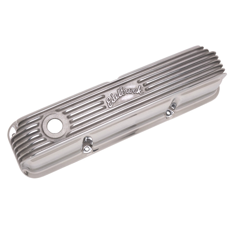 Edelbrock Valve Cover Classic Series Ford 1958-1976 FE V8 Polshed Edelbrock Valve Covers