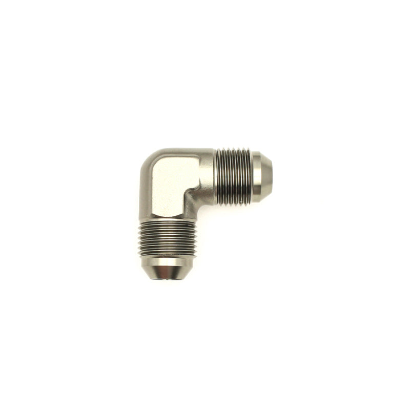 DeatschWerks 8AN Male Flare To 8AN Male Flare 90-Degree Coupler Fitting DeatschWerks Fittings