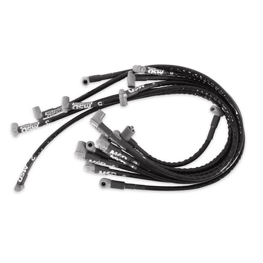 Sleeved Spark Plug Wires for SBC under exhaust, HEI 35591 MSD Autoparts