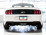 AWE Tuning 2018+ Ford Mustang GT (S550) Cat-Back Exhaust - Touring Edition (Quad Diamond Black Tips) AWE Tuning Catback