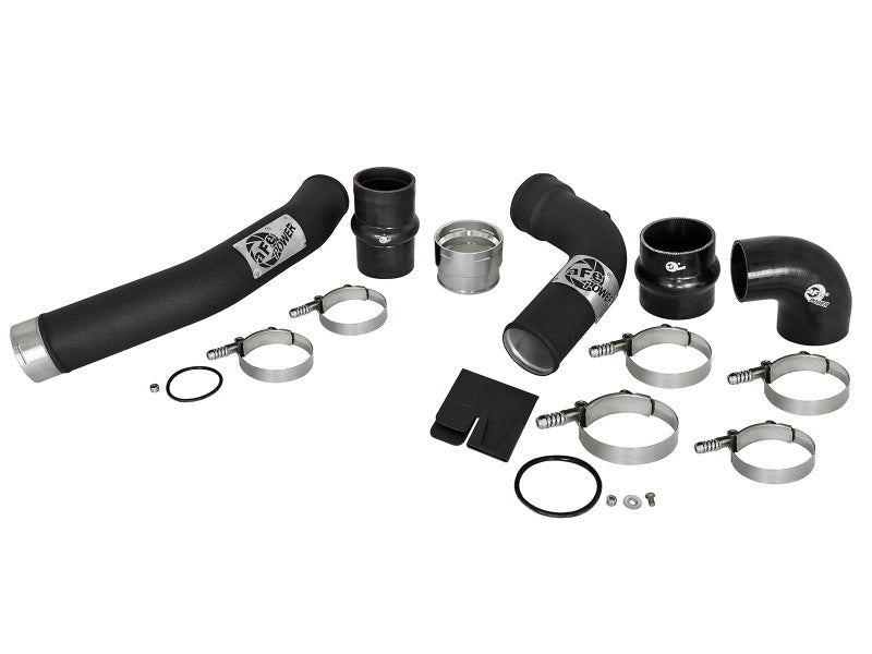 aFe Bladerunner 3in Hot and Cold Side Black Intercooler Tubes 2017 Ford Diesel Trucks V8 6.7L (td) aFe Intercoolers