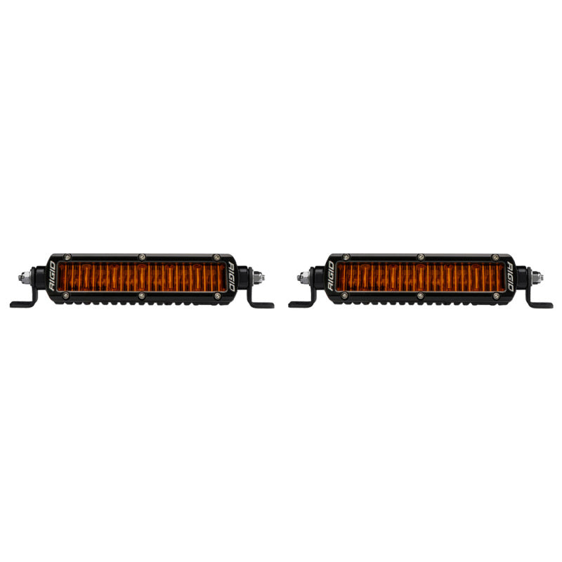 Rigid Industries SR-Series SAE 6in. w/ Amber PRO Lens (Pair) Rigid Industries Light Bars & Cubes