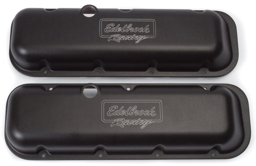 Edelbrock Valve Cover Victor Series Chevrolet 1965 and Later 396-502 V8 Low Black Edelbrock Valve Covers