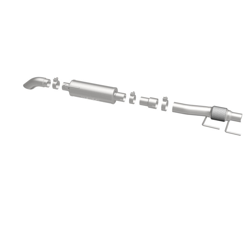 MagnaFlow Cat-Back, SS, 2.5/3in, Turn Down In Front Rear Tire 2015 Ford F150 2.7L V6T Ext Cab Magnaflow Catback