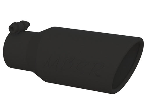 MBRP Universal Angled Rolled End Tip 4in OD / 2-3/4in Inlet / 10in Length - Black MBRP Tips