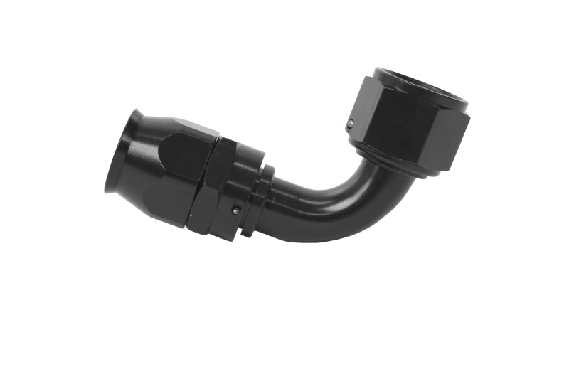 Aeromotive PTFE Hose End - AN-12 - 90 Deg - Black Anodized Aeromotive Fittings