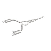 MagnaFlow Cat Back, SS, 2.5in, Street, Dual Split Polished 4.5in Tips 2015 Ford Mustang Ecoboost Magnaflow Catback