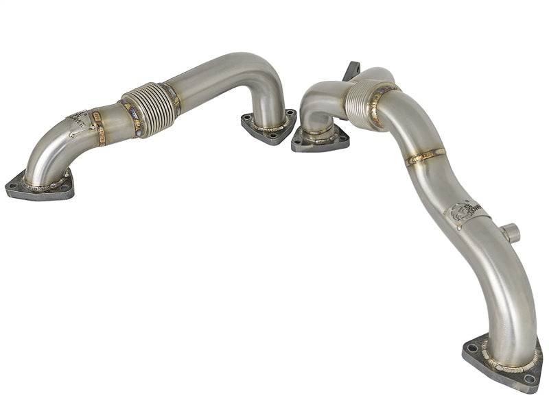 aFe Twisted Steel Header Up-Pipe 08-10 Ford Diesel Trucks V8-6.4L (td) aFe Headers & Manifolds