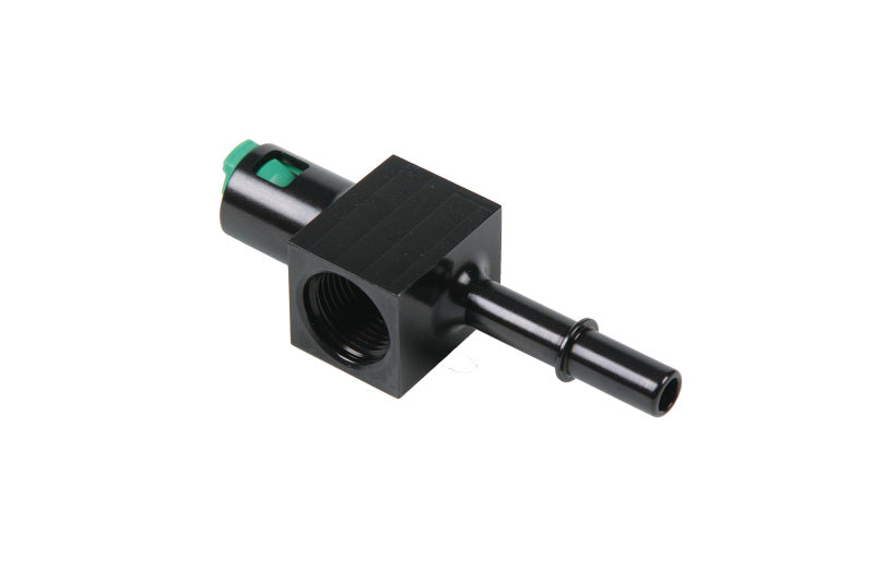 Aeromotive 3/8in Quick Connect with AN-08 port and 1/8in gauge port Aeromotive Fittings