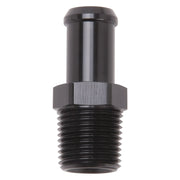 Edelbrock Hose End Straight 1/2In NPT to 5/8In Barb Black Anodize Edelbrock Fittings