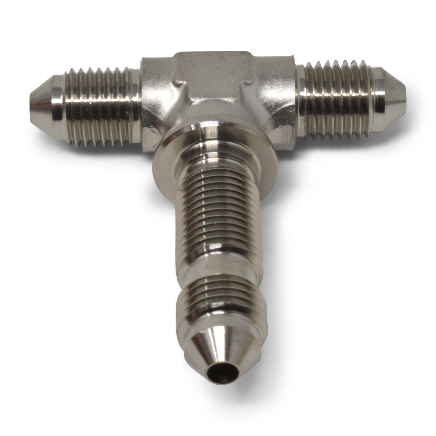 3AN Flare Bulkhead Tee Adapter Fitting With Endura Finish