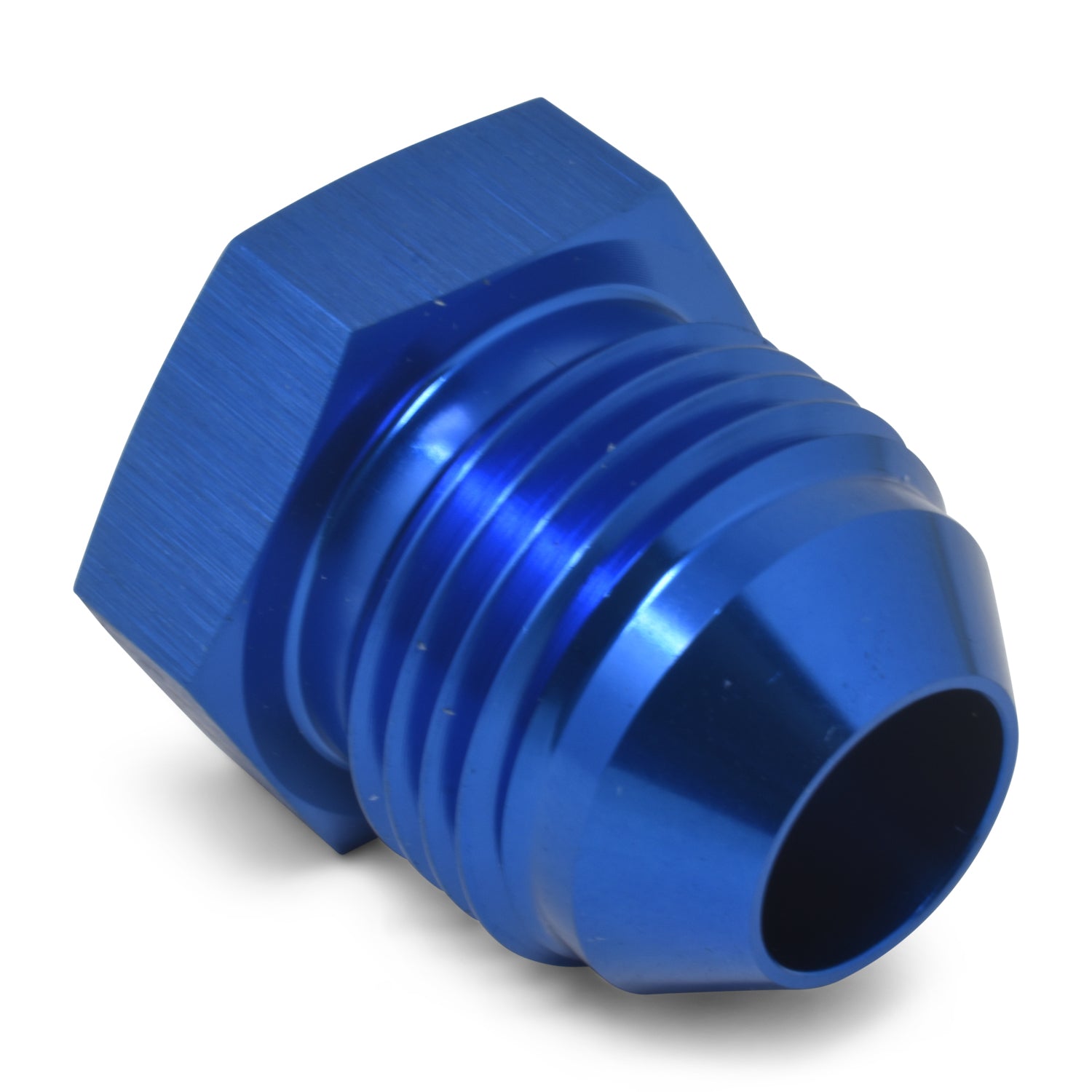 3AN Flare Plug Adapter Fitting With Blue Finish