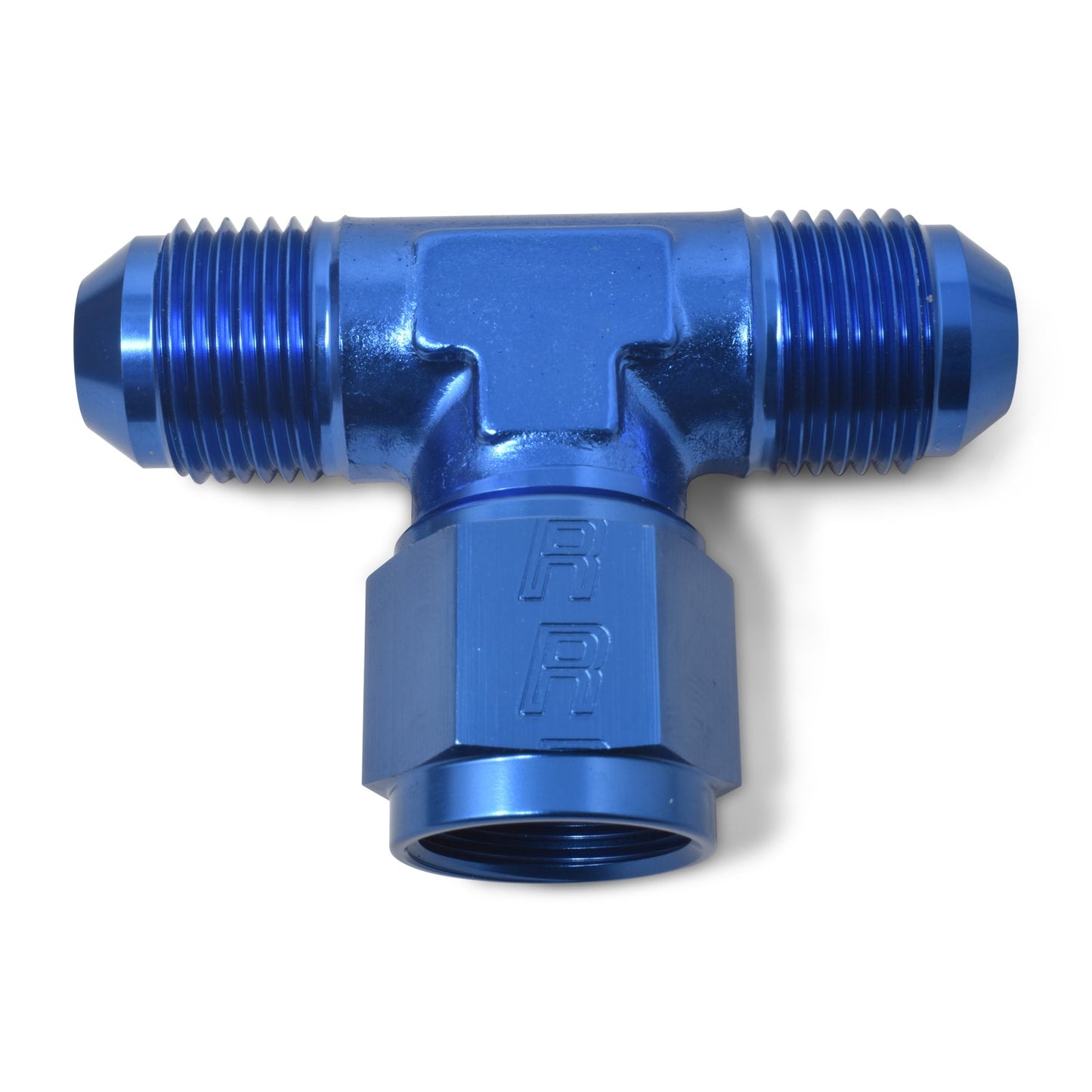3AN Tee - Female An On Side Fitting With Blue Finish RUSSELL Autoparts