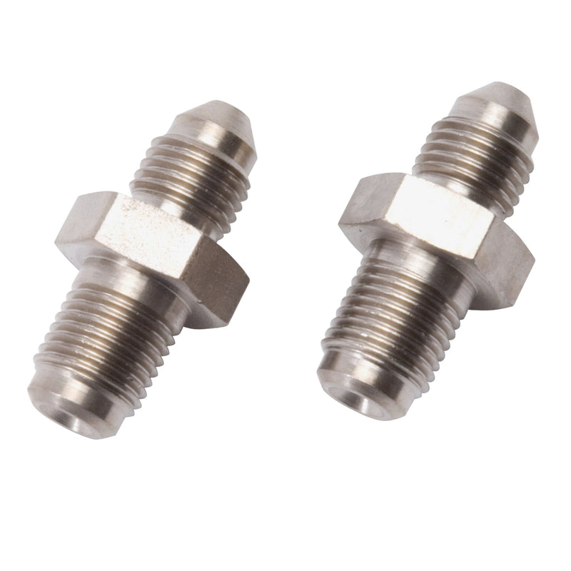 3AN To 10mm X 1.0 Male Brake Adapter Fitting With Inverted Flare - Pair RUSSELL Autoparts