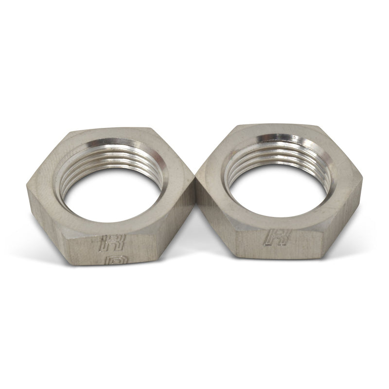 3AN To 3/8" -24 Thread Bulkhead Nut Adapter Fitting With Endura Finish RUSSELL Autoparts