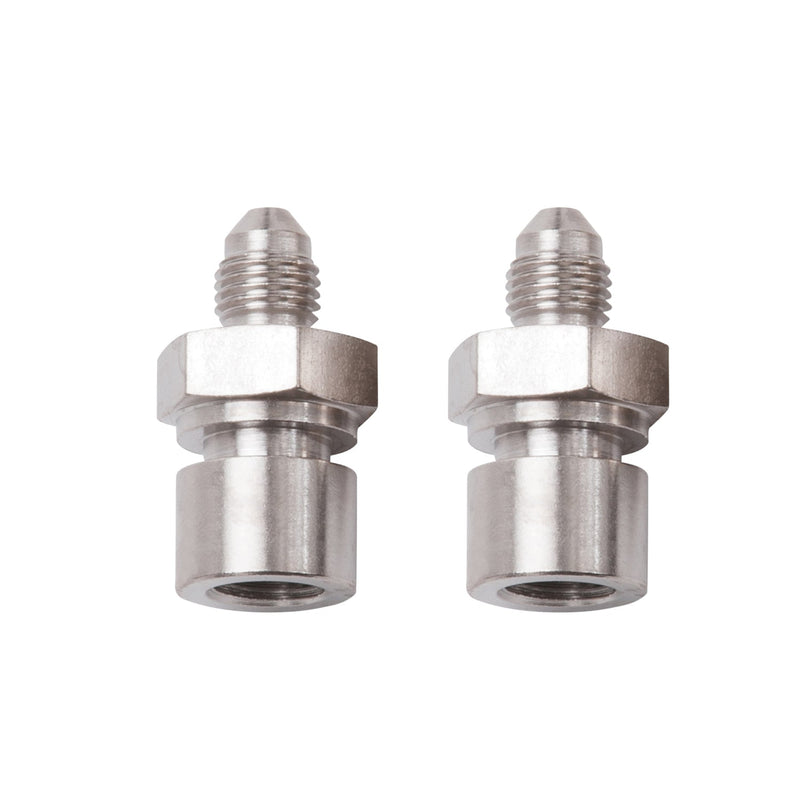 3AN To 3/8" X 24 I.F. Female Brake Adapter Fitting With Endura Finish- Pair RUSSELL Autoparts
