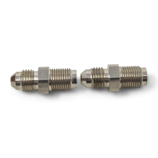 3AN To 7/16" X 20 I.F. Male Brake Adapter Fitting With Black Finish- Pair RUSSELL Autoparts