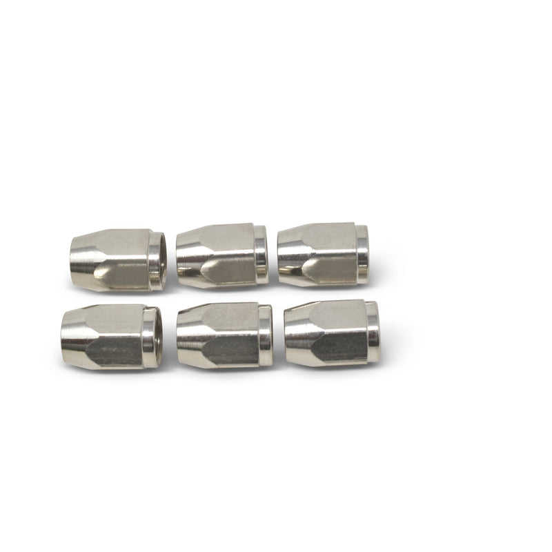3AN Tube Nut With Integrated Tube Sleeve - 6 Pack RUSSELL Autoparts