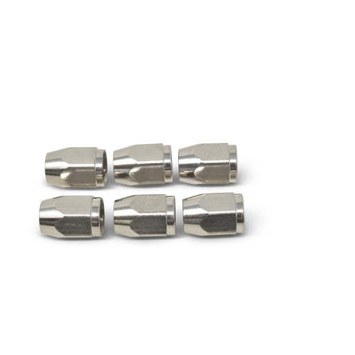 3AN Tube Nut With Integrated Tube Sleeve - 6 Pack RUSSELL Autoparts